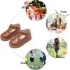 imageFelix ampamp Flora Toddler Little Girl Mary Jane Dress Shoes  Ballet Flats for Girl Party School ShoesB392brown