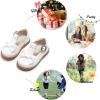 imageFelix ampamp Flora Toddler Little Girl Mary Jane Dress Shoes  Ballet Flats for Girl Party School ShoesB399white