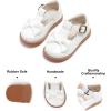 imageFelix ampamp Flora Toddler Little Girl Mary Jane Dress Shoes  Ballet Flats for Girl Party School ShoesB399white