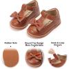 imageFelix ampamp Flora Toddler Little Girl Mary Jane Dress Shoes  Ballet Flats for Girl Party School ShoesB400brown