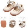 imageFelix ampamp Flora Toddler Little Girl Mary Jane Dress Shoes  Ballet Flats for Girl Party School ShoesB402beige