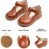 imageFelix ampamp Flora Toddler Little Girl Mary Jane Dress Shoes  Ballet Flats for Girl Party School ShoesB409brown