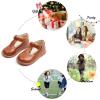 imageFelix ampamp Flora Toddler Little Girl Mary Jane Dress Shoes  Ballet Flats for Girl Party School ShoesB409brown