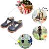 imageFelix ampamp Flora Toddler Little Girl Mary Jane Dress Shoes  Ballet Flats for Girl Party School ShoesB409navy Blue