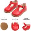 imageFelix ampamp Flora Toddler Little Girl Mary Jane Dress Shoes  Ballet Flats for Girl Party School ShoesB409red