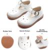 imageFelix ampamp Flora Toddler Little Girl Mary Jane Dress Shoes  Ballet Flats for Girl Party School ShoesB409white