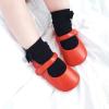 imageSoft Sole Baby Shoes  Infant Baby Walking Shoes Moccasins Rubber Sole Crib Shoes8525 Red
