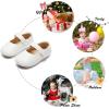 imageSoft Sole Baby Shoes  Infant Baby Walking Shoes Moccasins Rubber Sole Crib Shoes8525 White