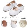 imageSoft Sole Baby Shoes  Infant Baby Walking Shoes Moccasins Rubber Sole Crib Shoes8525 White