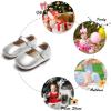 imageSoft Sole Baby Shoes  Infant Baby Walking Shoes Moccasins Rubber Sole Crib Shoes8525silver