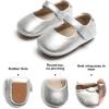 imageSoft Sole Baby Shoes  Infant Baby Walking Shoes Moccasins Rubber Sole Crib Shoes8525silver
