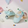 imageSoft Sole Baby Shoes  Infant Baby Walking Shoes Moccasins Rubber Sole Crib ShoesB05blue