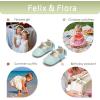 imageSoft Sole Baby Shoes  Infant Baby Walking Shoes Moccasins Rubber Sole Crib ShoesB05blue