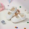 imageSoft Sole Baby Shoes  Infant Baby Walking Shoes Moccasins Rubber Sole Crib ShoesB05gl White