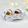 imageSoft Sole Baby Shoes  Infant Baby Walking Shoes Moccasins Rubber Sole Crib ShoesB05glitter Silver
