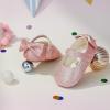 imageSoft Sole Baby Shoes  Infant Baby Walking Shoes Moccasins Rubber Sole Crib ShoesB05pink