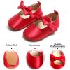 imageSoft Sole Baby Shoes  Infant Baby Walking Shoes Moccasins Rubber Sole Crib ShoesB17red