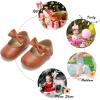 imageSoft Sole Baby Shoes  Infant Baby Walking Shoes Moccasins Rubber Sole Crib ShoesB23brown