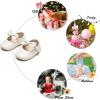 imageSoft Sole Baby Shoes  Infant Baby Walking Shoes Moccasins Rubber Sole Crib ShoesB23ivory White