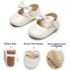 imageSoft Sole Baby Shoes  Infant Baby Walking Shoes Moccasins Rubber Sole Crib ShoesB23ivory White