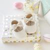 imageSoft Sole Baby Shoes  Infant Baby Walking Shoes Moccasins Rubber Sole Crib ShoesB23ivory White