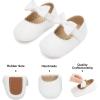 imageSoft Sole Baby Shoes  Infant Baby Walking Shoes Moccasins Rubber Sole Crib ShoesB23white