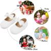 imageSoft Sole Baby Shoes  Infant Baby Walking Shoes Moccasins Rubber Sole Crib ShoesB23white