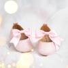 imageSoft Sole Baby Shoes  Infant Baby Walking Shoes Moccasins Rubber Sole Crib ShoesB6638glitter Light Pink