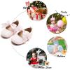 imageSoft Sole Baby Shoes  Infant Baby Walking Shoes Moccasins Rubber Sole Crib ShoesB6638glitter Light Pink