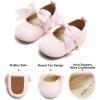 imageSoft Sole Baby Shoes  Infant Baby Walking Shoes Moccasins Rubber Sole Crib ShoesB6638glitter Light Pink