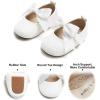 imageSoft Sole Baby Shoes  Infant Baby Walking Shoes Moccasins Rubber Sole Crib ShoesB6638glitter White