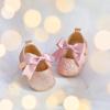 imageSoft Sole Baby Shoes  Infant Baby Walking Shoes Moccasins Rubber Sole Crib ShoesB6638pink
