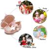 imageSoft Sole Baby Shoes  Infant Baby Walking Shoes Moccasins Rubber Sole Crib ShoesB6638pink