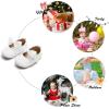 imageSoft Sole Baby Shoes  Infant Baby Walking Shoes Moccasins Rubber Sole Crib ShoesB6638white