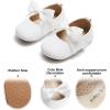 imageSoft Sole Baby Shoes  Infant Baby Walking Shoes Moccasins Rubber Sole Crib ShoesB6638white