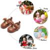 imageSoft Sole Baby Shoes  Infant Baby Walking Shoes Moccasins Rubber Sole Crib ShoesB8529brown