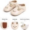 imageSoft Sole Baby Shoes  Infant Baby Walking Shoes Moccasins Rubber Sole Crib ShoesB8710beige