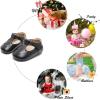 imageSoft Sole Baby Shoes  Infant Baby Walking Shoes Moccasins Rubber Sole Crib ShoesB8710black
