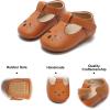 imageSoft Sole Baby Shoes  Infant Baby Walking Shoes Moccasins Rubber Sole Crib ShoesB8710brown