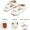 imageSoft Sole Baby Shoes  Infant Baby Walking Shoes Moccasins Rubber Sole Crib ShoesB8710ivory White