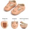 imageSoft Sole Baby Shoes  Infant Baby Walking Shoes Moccasins Rubber Sole Crib ShoesB8710nude