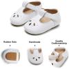 imageSoft Sole Baby Shoes  Infant Baby Walking Shoes Moccasins Rubber Sole Crib ShoesB8710white