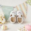 imageSoft Sole Baby Shoes  Infant Baby Walking Shoes Moccasins Rubber Sole Crib ShoesB8710white