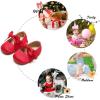 imageSoft Sole Baby Shoes  Infant Baby Walking Shoes Moccasins Rubber Sole Crib ShoesB8713red