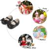 imageSoft Sole Baby Shoes  Infant Baby Walking Shoes Moccasins Rubber Sole Crib ShoesB8716black