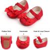 imageSoft Sole Baby Shoes  Infant Baby Walking Shoes Moccasins Rubber Sole Crib ShoesB8716red