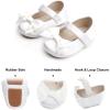 imageSoft Sole Baby Shoes  Infant Baby Walking Shoes Moccasins Rubber Sole Crib ShoesB8716white