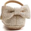 imageSoft Sole Baby Shoes  Infant Baby Walking Shoes Moccasins Rubber Sole Crib ShoesGiltter Gold
