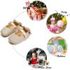 imageSoft Sole Baby Shoes  Infant Baby Walking Shoes Moccasins Rubber Sole Crib ShoesGiltter Gold
