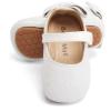 imageSoft Sole Baby Shoes  Infant Baby Walking Shoes Moccasins Rubber Sole Crib ShoesGiltter White